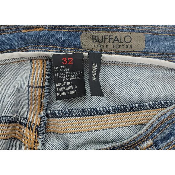Buffalo David Bitton Stone Washed Nadine Women's Denim Jeans 32 Relaxed Fit - Picture 4 of 6